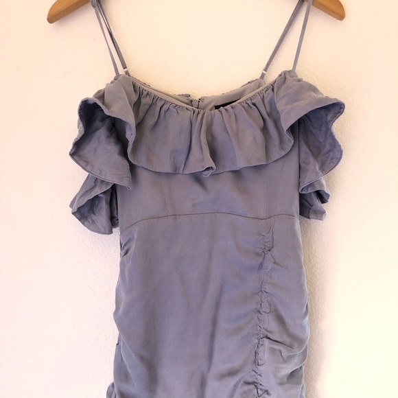 Majorelle Cold Shoulder Ruffle Gown Maxi Dress XS - Picture 6 of 13